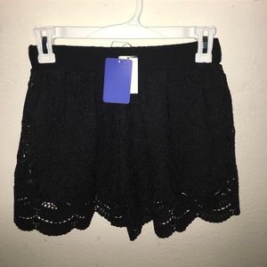 Black lacey shorts
