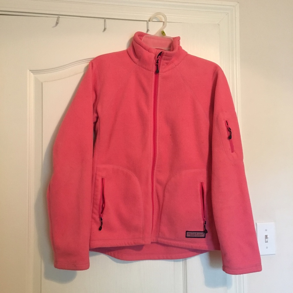 Vineyard Vines Hot Pink Zip Up Jacket