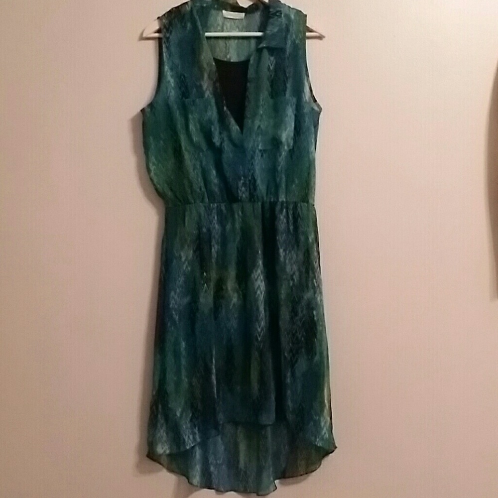 Cute flowy collared shirt dress