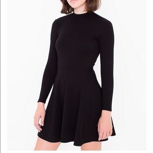 NWT American Apparel Black Violette Skater Dress