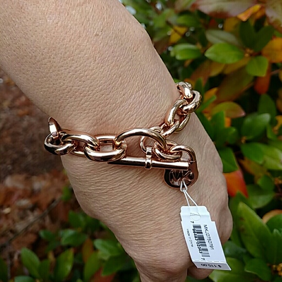 MK Rose gold tone chain bracelet - Picture 2 of 3