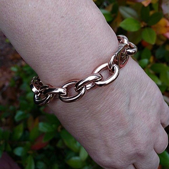 MK Rose gold tone chain bracelet - Picture 3 of 3