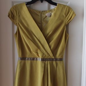 Cremieux yellow-green dress