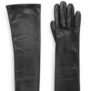 Women's Italian Leather Gloves - Black