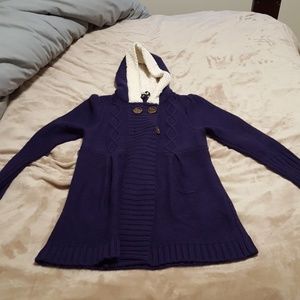 Royal Purple knit jacket