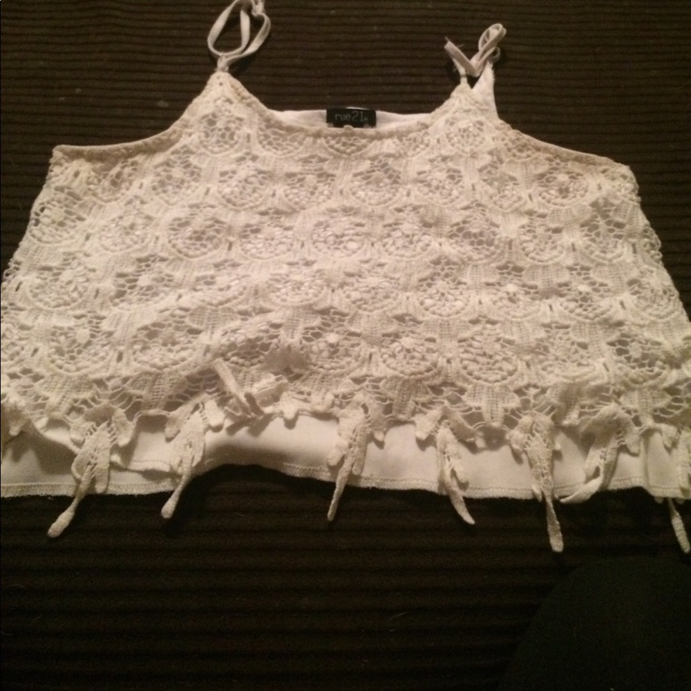 Lace crop top