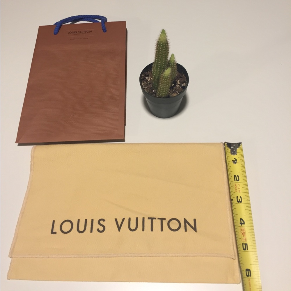 authentic Louis Vuitton dust bag.
