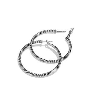 David Yurman cable hoop earrings