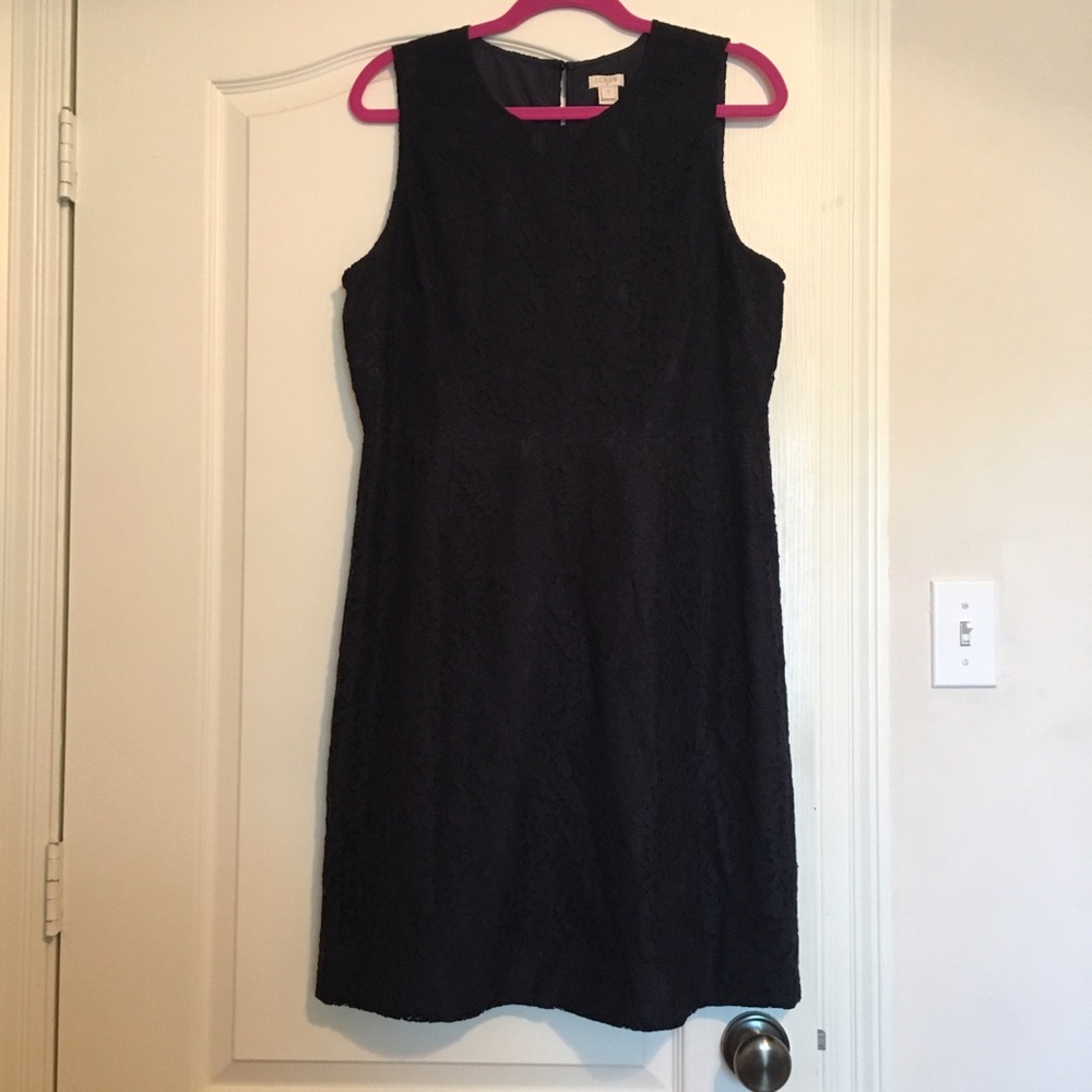 Jcrew Navy Lace dress