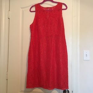 Jcrew red Lace dress