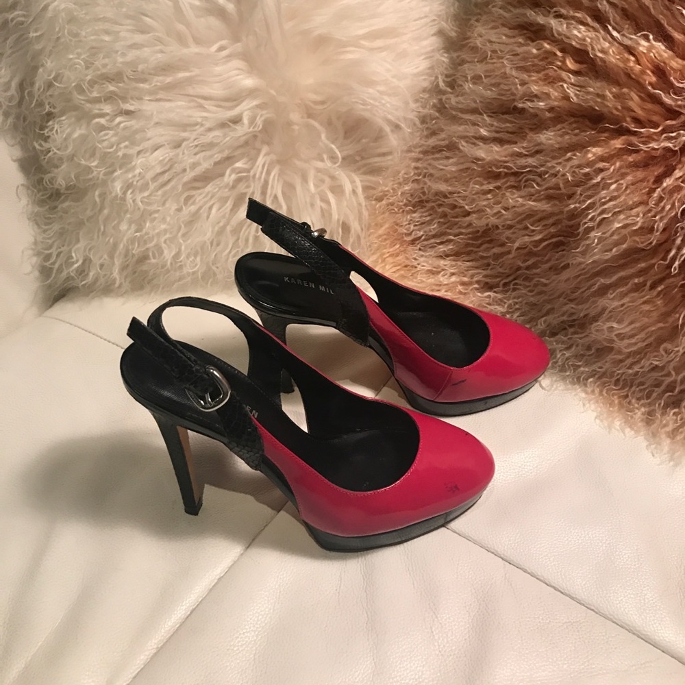 Karen Millen pink pumps