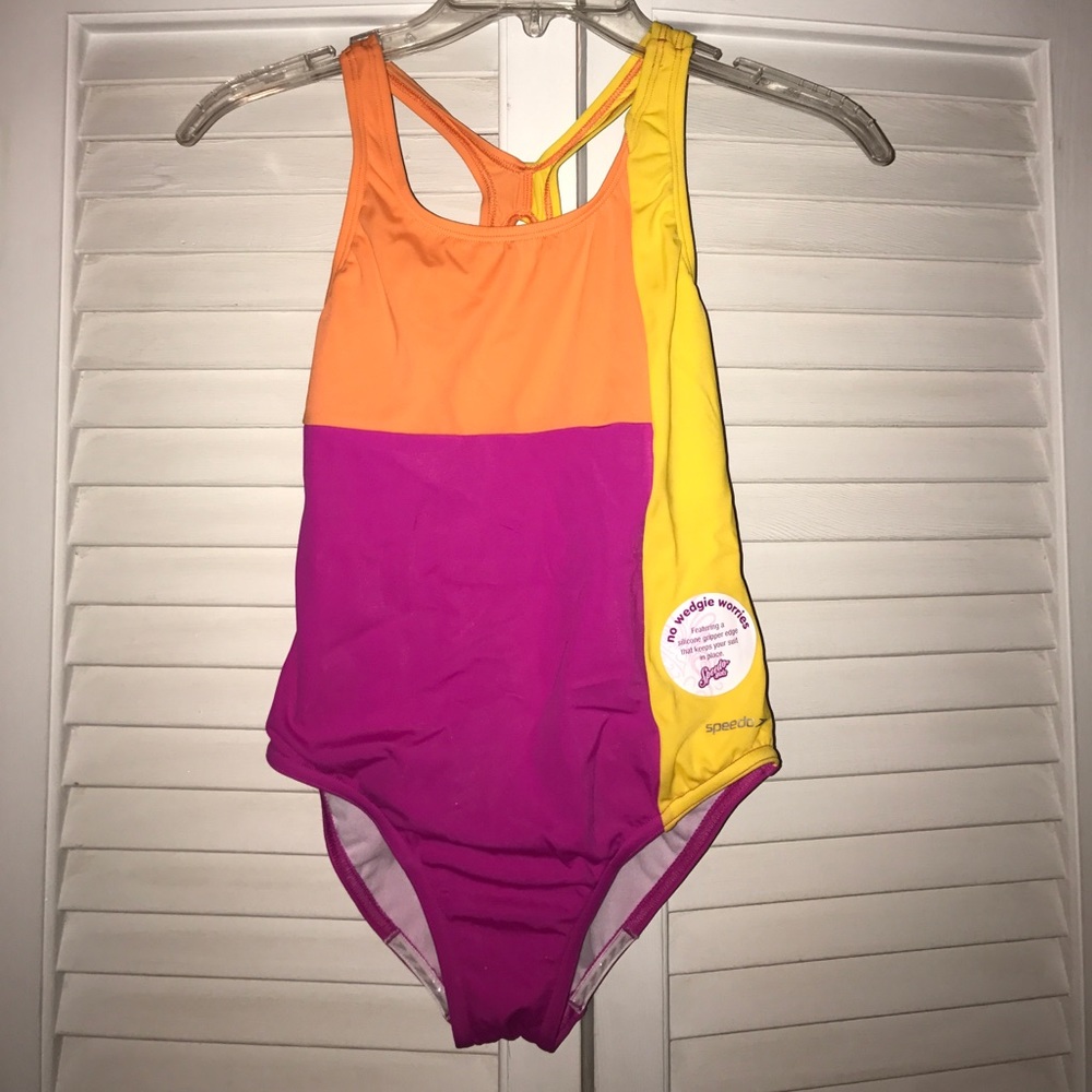 Girl's Speedo One Piece Bathing Suit NWT