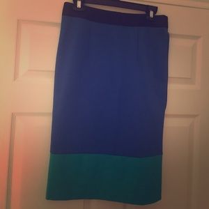 Colorblock pencil skirt!