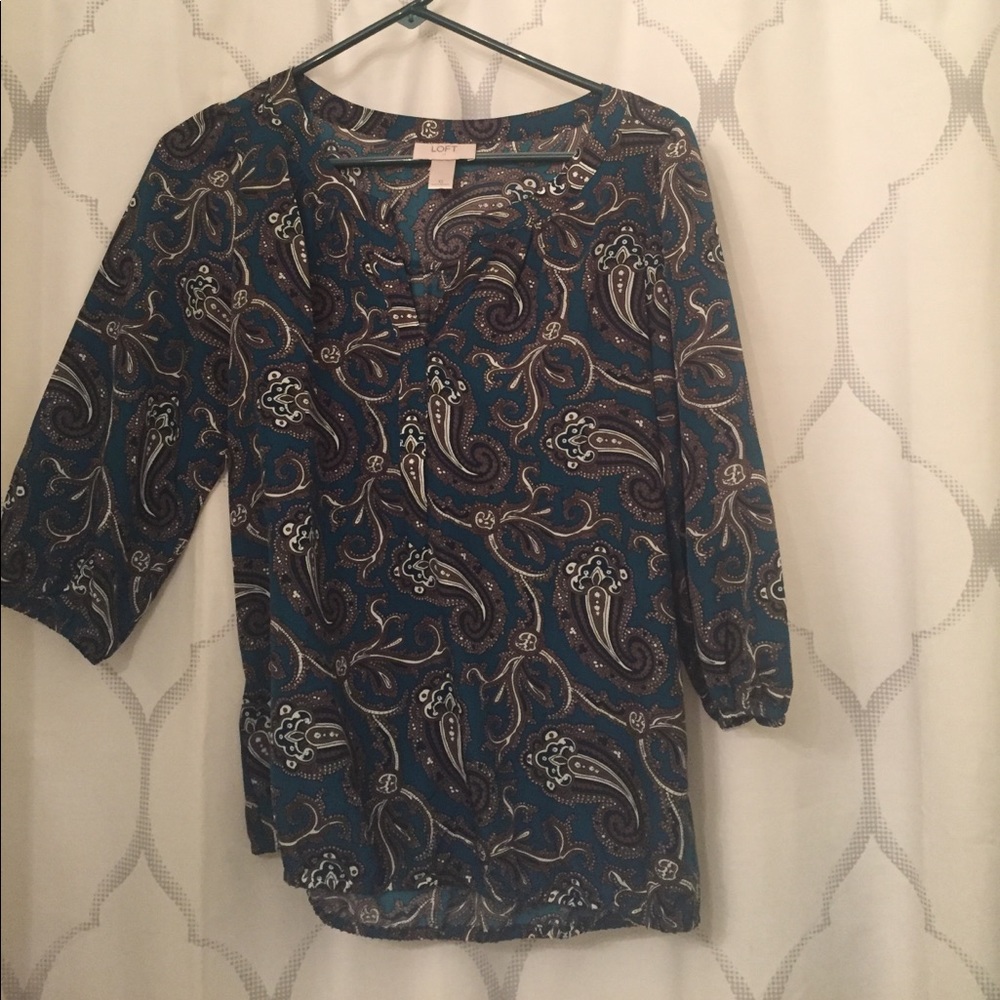 XS LOFT paisley top