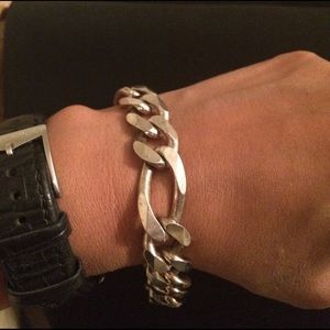 Men's silver bracelet (925 Italy)