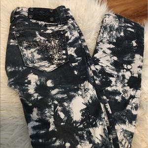 Miss Me tie dye skinny jeans
