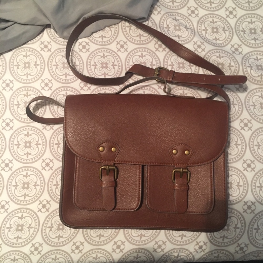 Brown Satchel Crossbody Handbag
