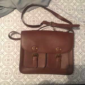 Brown Satchel Crossbody Handbag