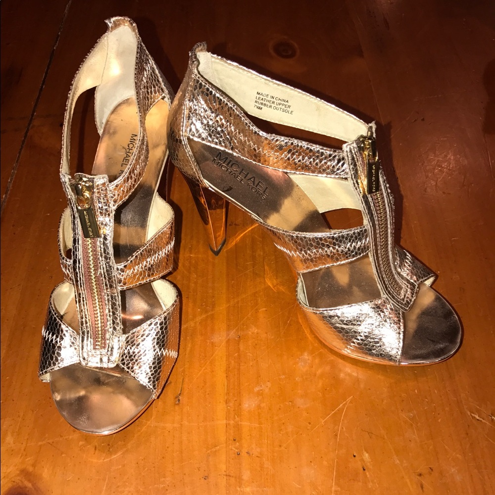 Michael Kors metallic heels