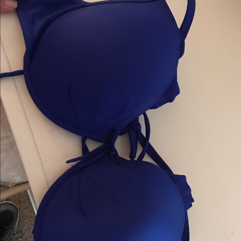 Royal blue bikini top