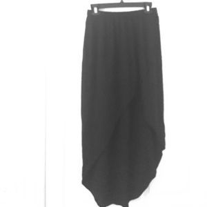 Express black high low skirt