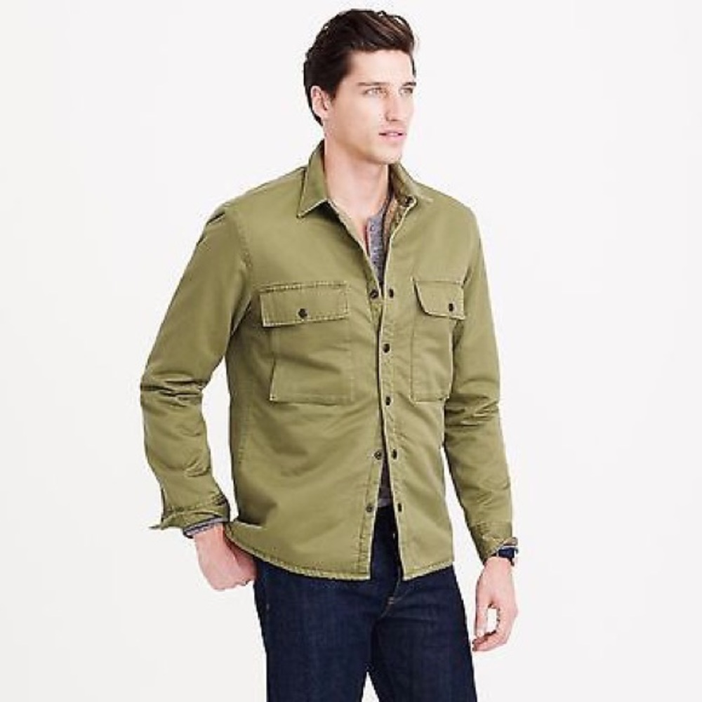 J. Crew Men's Sherpa Lined Army Jacket Size XS
