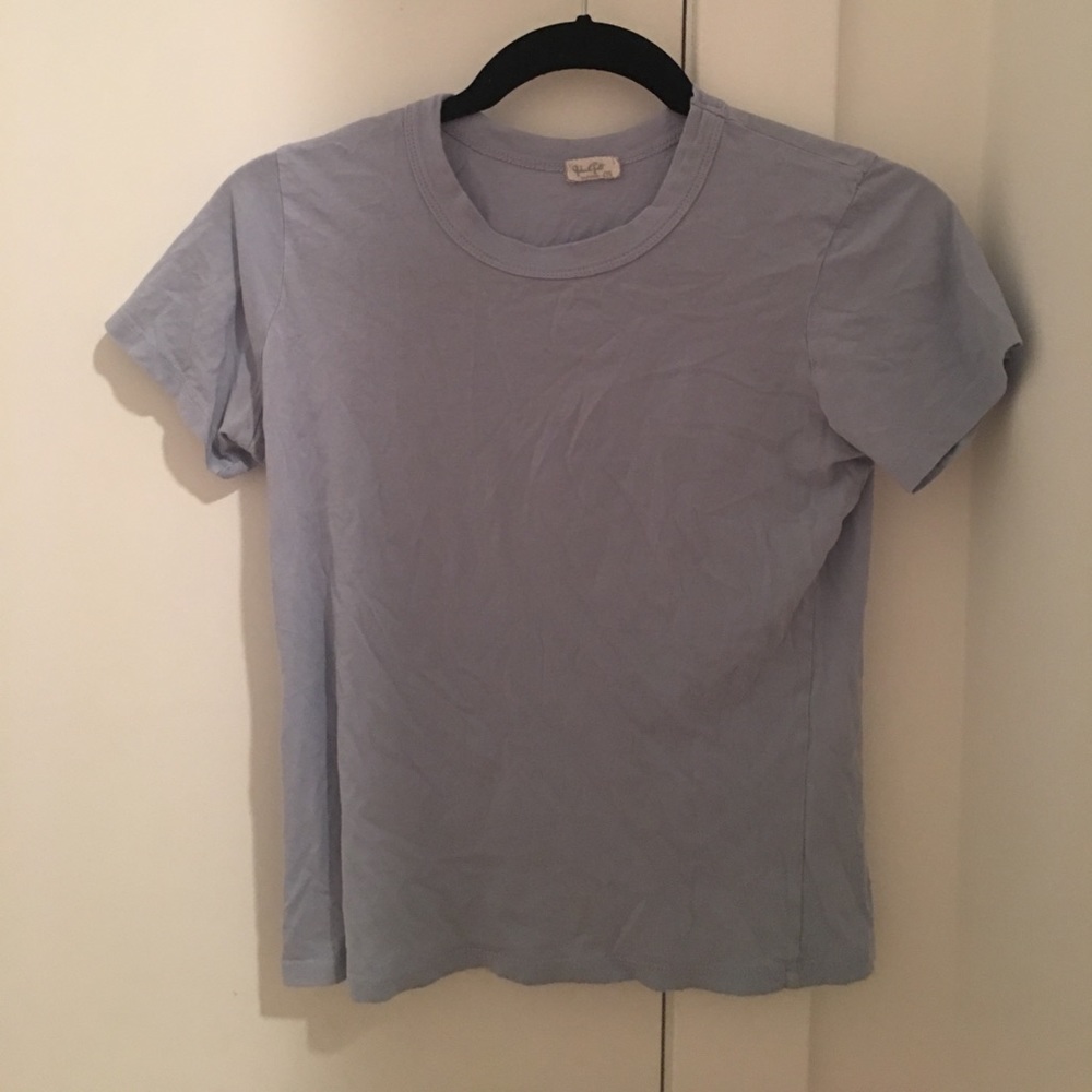 High Neck Light Blue Brandy Shirt