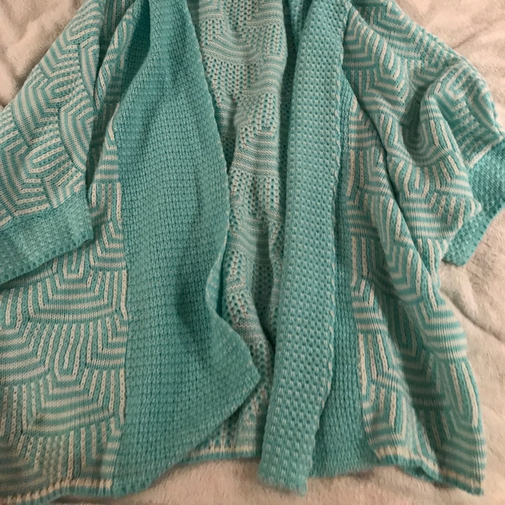 Turquoise oversized sweater