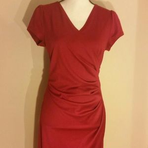 Burgundy bodycon dress