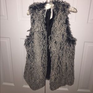 Faux fur vest
