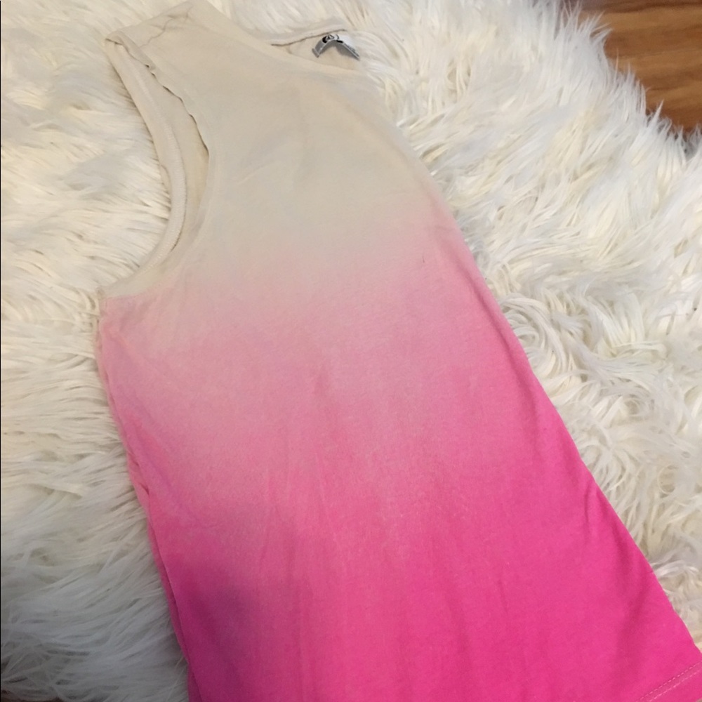 Volcom muscle tee pink ombré