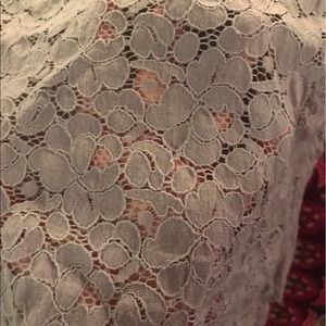aerie Tops - Aerie gray lace tee aerie Tops - Aerie gray lace tee