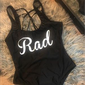 Pac sun "Rad" One piece swim suit size L