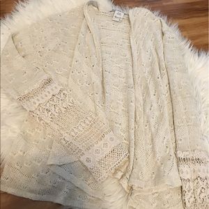 American rag crochet cardigan