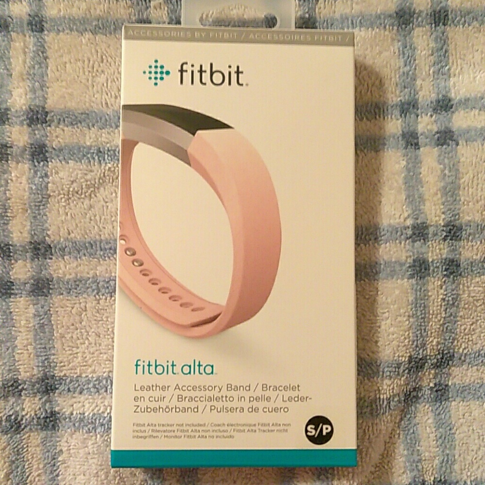 Fit bit band alta- pink size small