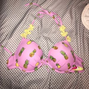 Victoria's Secret bathing suit top. Pineapples!