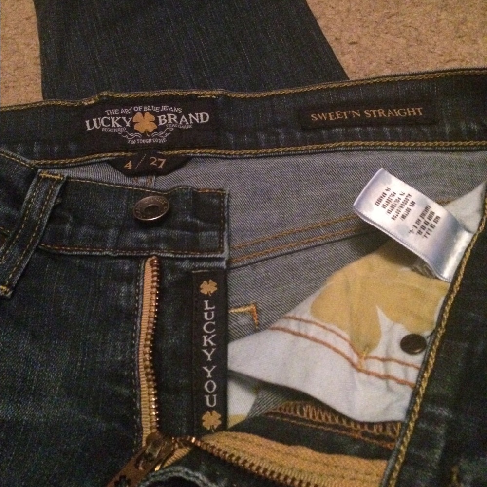 Lucky Brand Sweet'N Straight Leg Blue Jeans