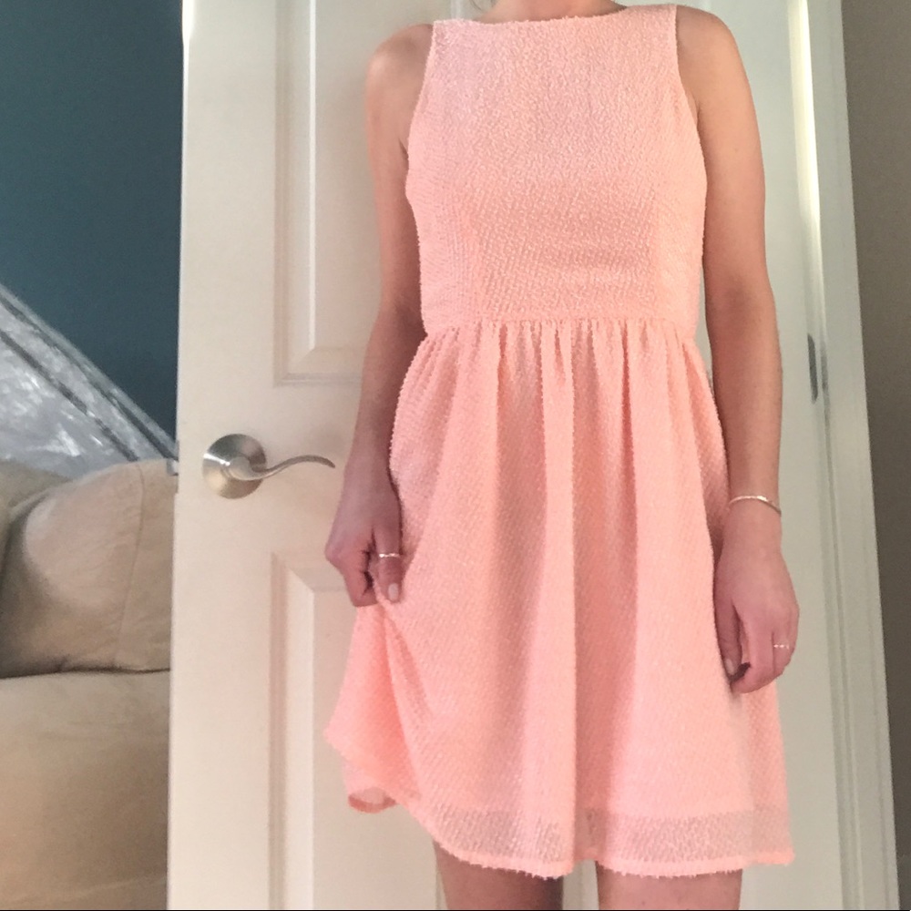 ASOS peach dress