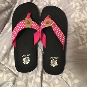 Pink Polka Dot Sandals