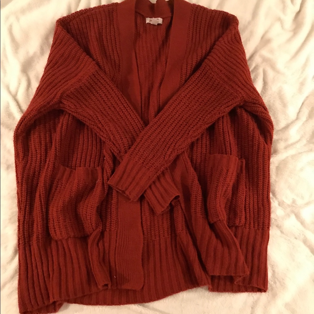 Burnt orange oversized sweater