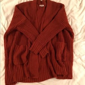 Burnt orange oversized sweater