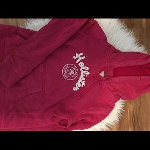 Hollister pink hoodie