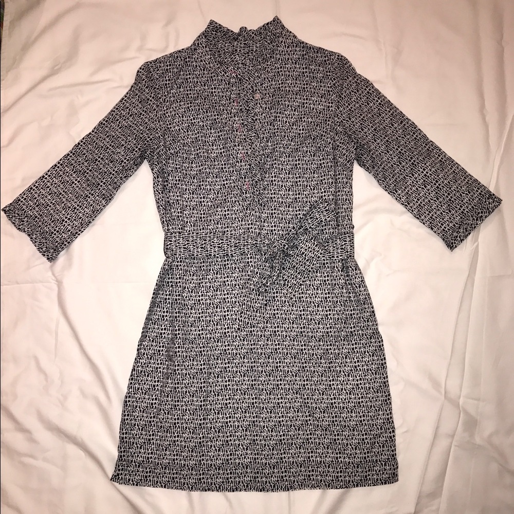 Lilly Pulitzer "It's A Lilly" Navy and White Dress