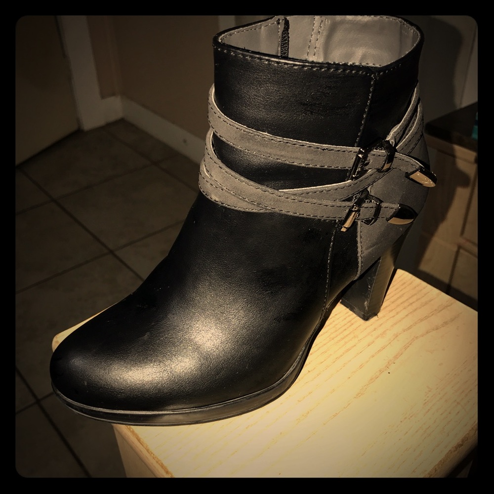 Black ankle boots