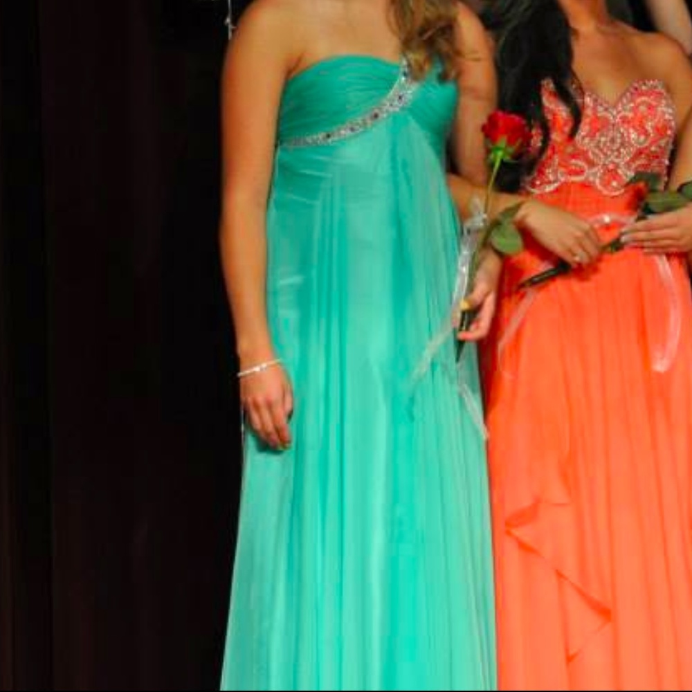 Sea foam Green Evening Gown!