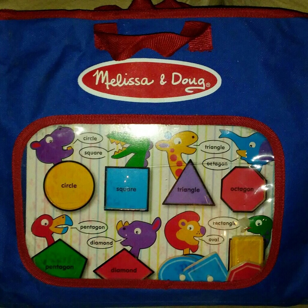 Melissa and Doug wooden puzzles