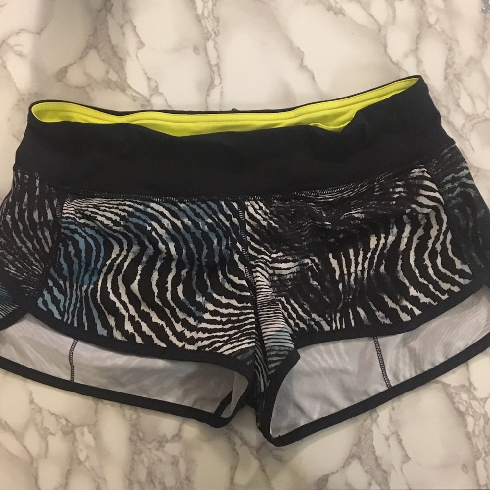 2016 lululemon SeaWheeze Speed shorts. size 6