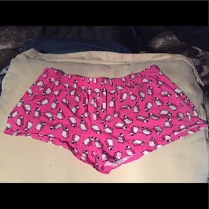 Pink penguin pj shorts