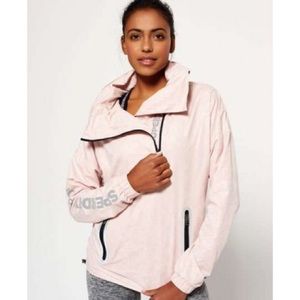 Superdry gym funnel neck shell hooded jacket