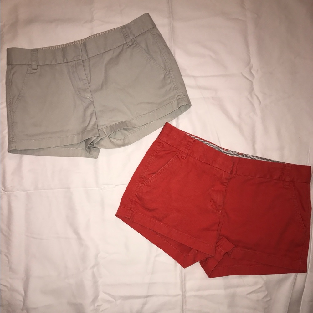J. Crew "Broken-In Chino" 3" Inseam Shorts
